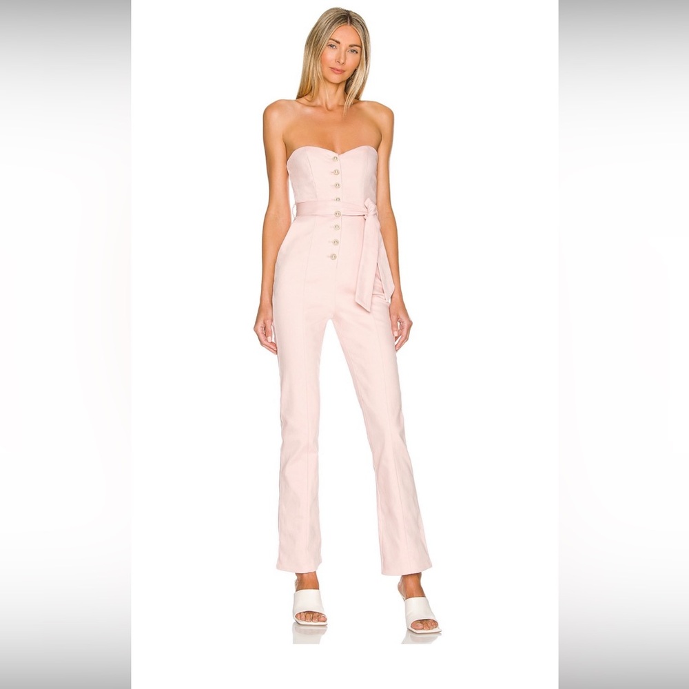 MAJORELLE Blush Strapless Jumpsuit